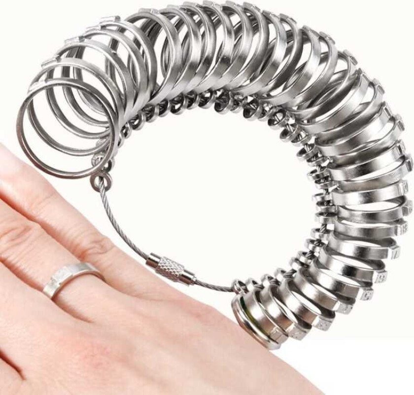 Bilde av Ring størrelse 33 størrelser Rustfritt stål