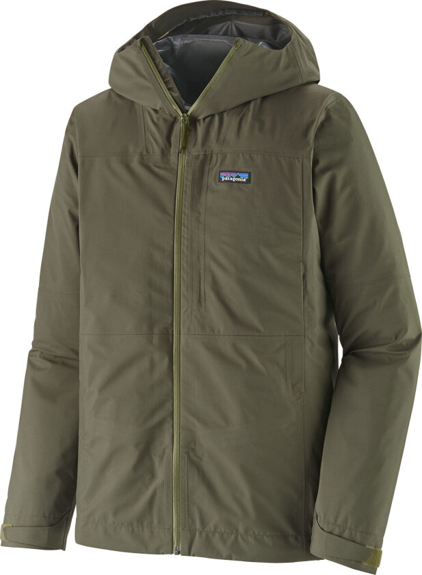 Men's Boulder Fork Rain Jacket Basin Green L