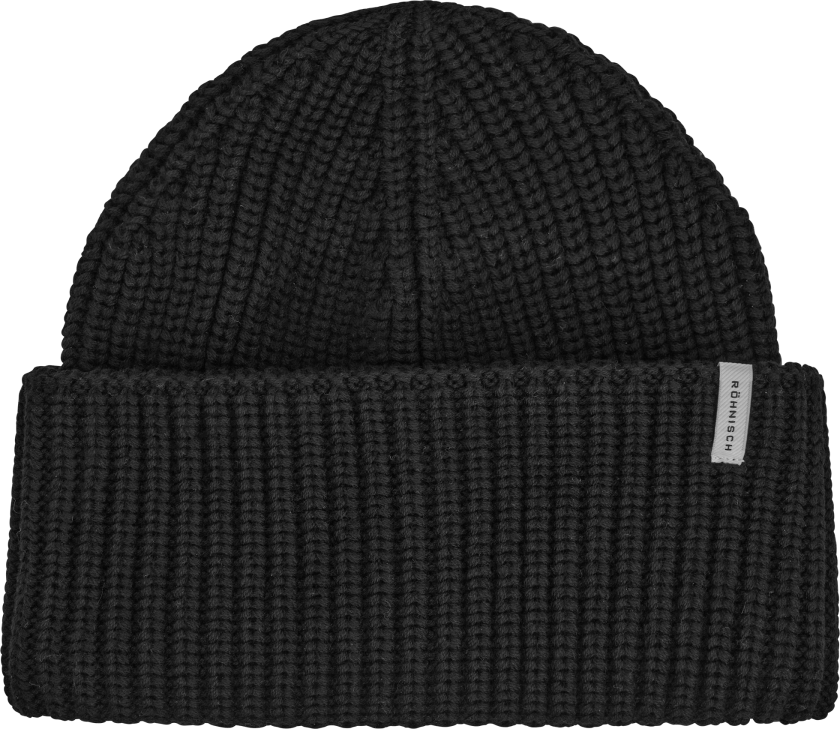 Women's Knitted Beanie Black Onesize