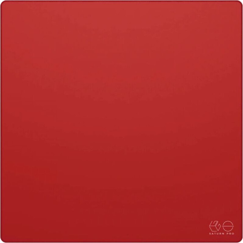Saturn Pro Gaming Musematte - Xl Square - Soft - Rød