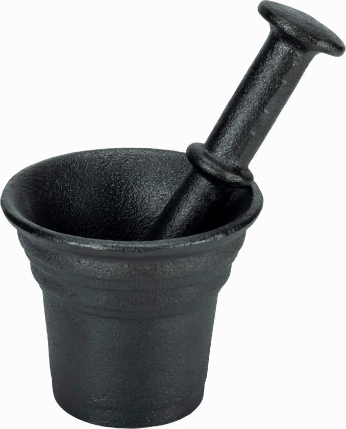 Morter & pistill, støpejern