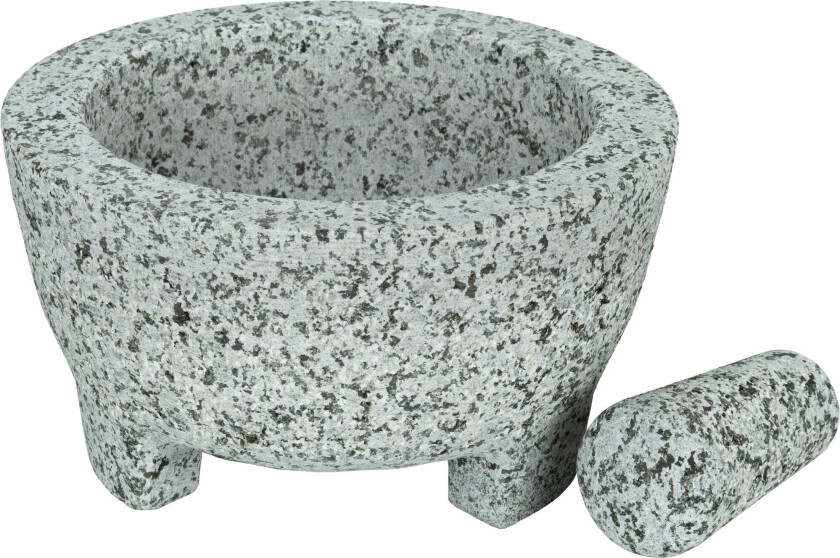 Molcajete morter & pistill, granitt