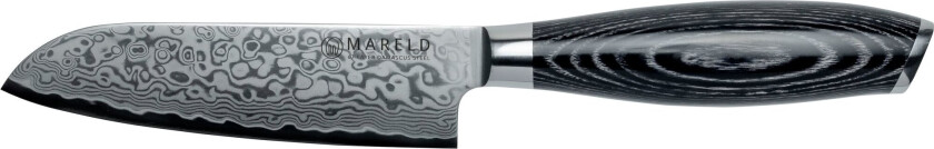 Akio santokukniv 13 cm, svart