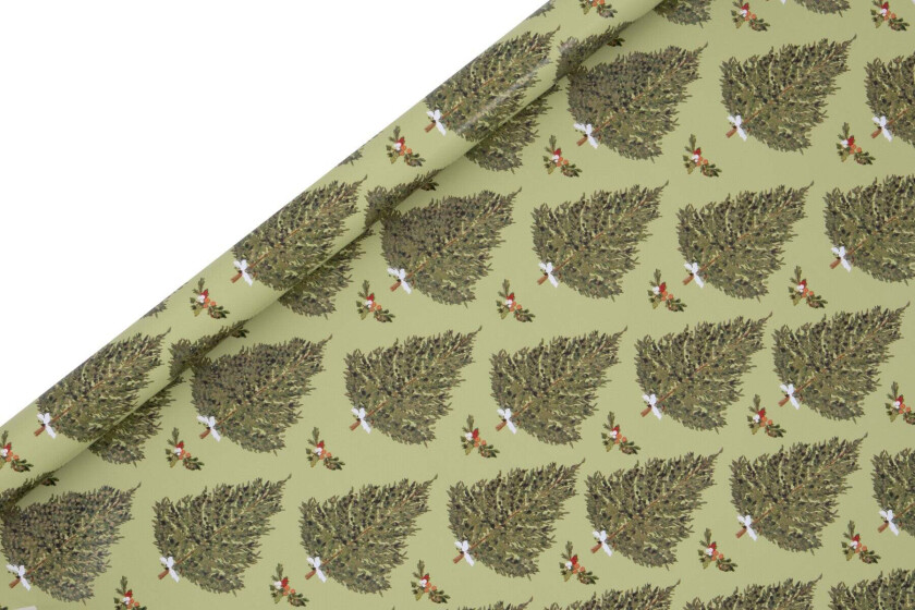 Gavepapir 4m Sd Fir Tree Grønn