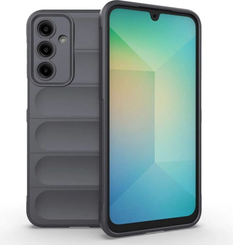 Samsung Galaxy A16 Fleksibelt Plast Deksel - Mørke Grå