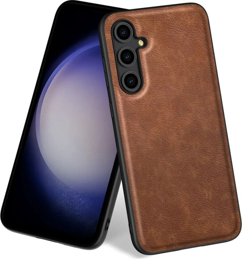 Samsung Galaxy A16 Skinndeksel m. Fleksible Plastkanter - Brun