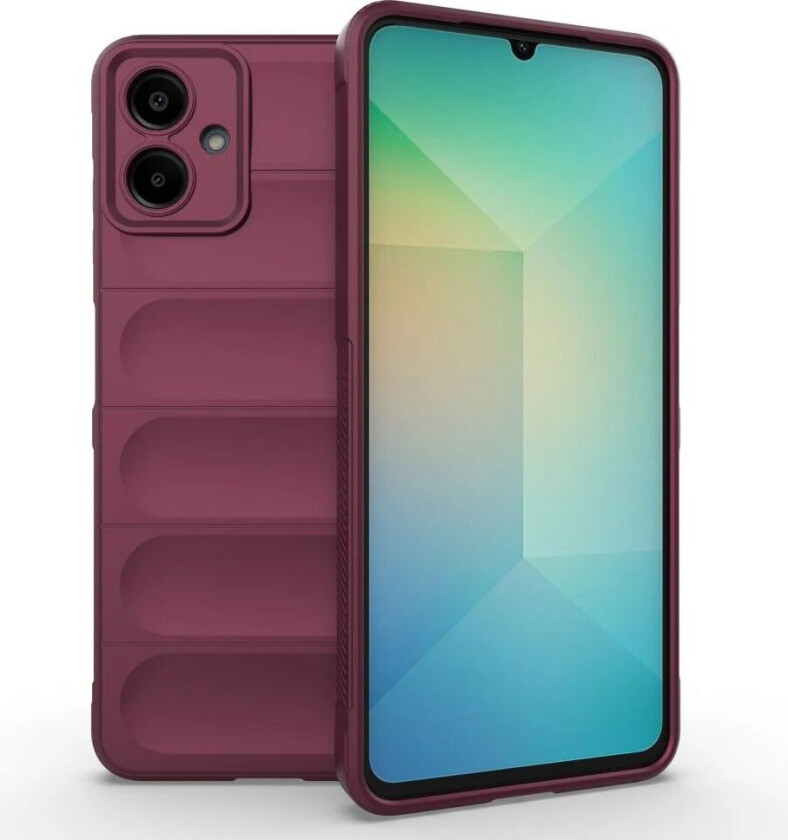 Samsung Galaxy A06 Fleksibelt Plastdeksel - Vinrød