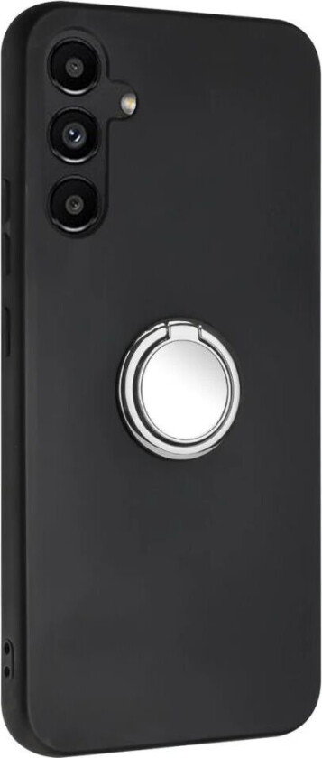 Samsung Galaxy A16 Fleksibelt Plast Deksel med Magnetisk Ringstøtte – Sølv