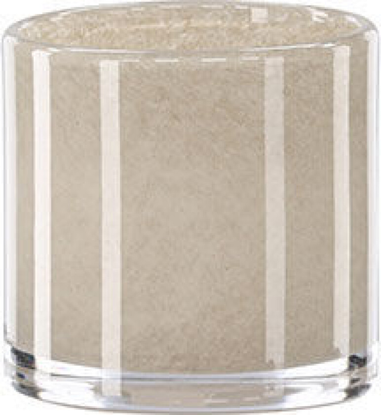 Glora telysholder beige.