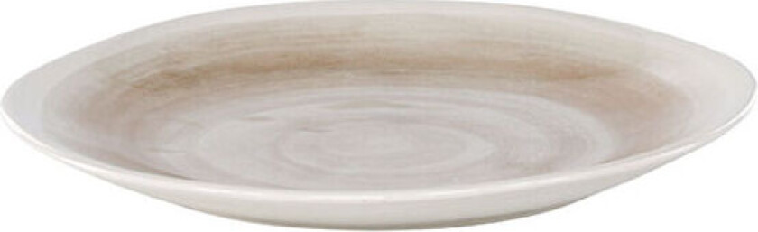Jublie tallerken steintøy beige.