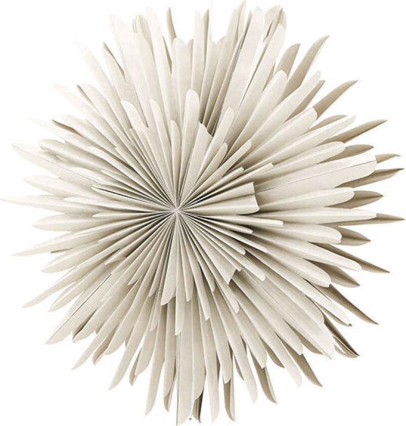 Sälen julestjerne med lys papir Ø80 cm pendel beige.