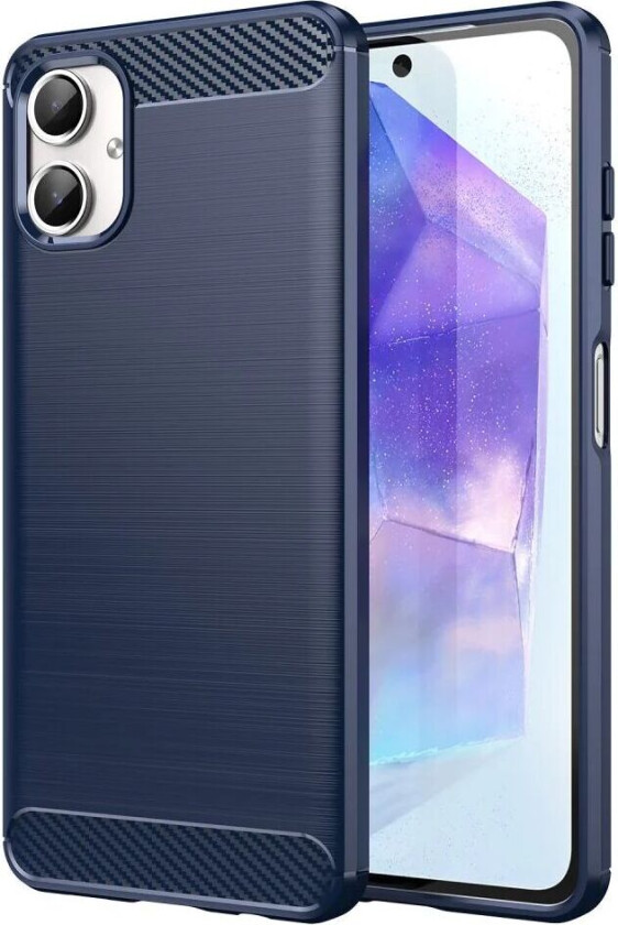 Samsung Galaxy A06 Brushed Carbon Plast Deksel - Blå