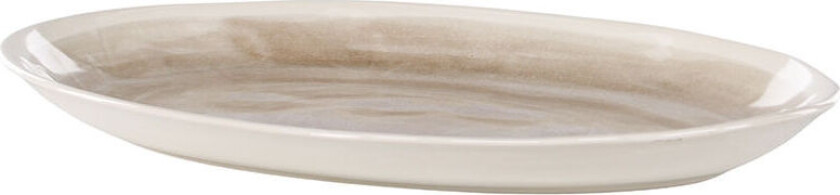 Jublie tallerken steintøy beige.