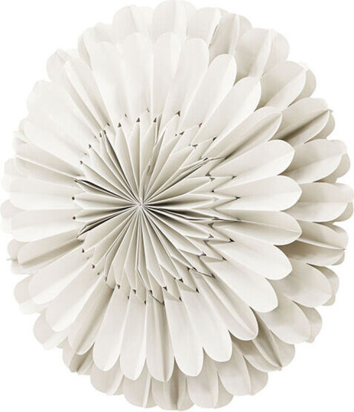 Järvsön julestjerne med lys papir Ø60 cm pendel beige.