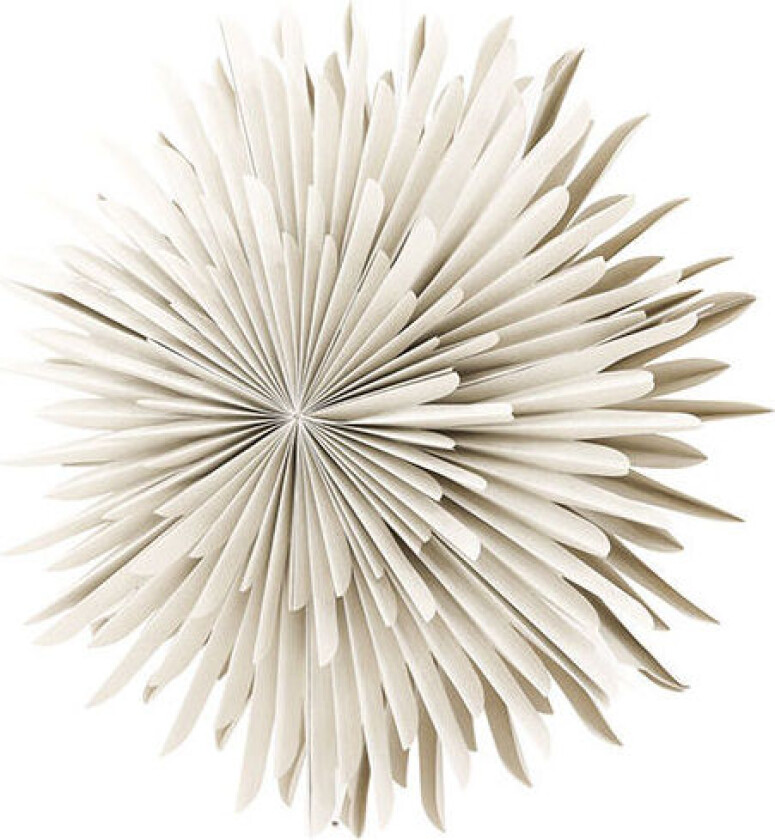 Sälen julestjerne med lys papir Ø60 cm pendel beige.