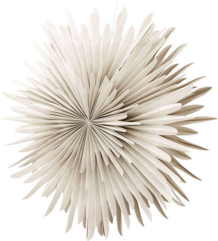 Sälen julestjerne med lys papir Ø100 cm pendel beige.