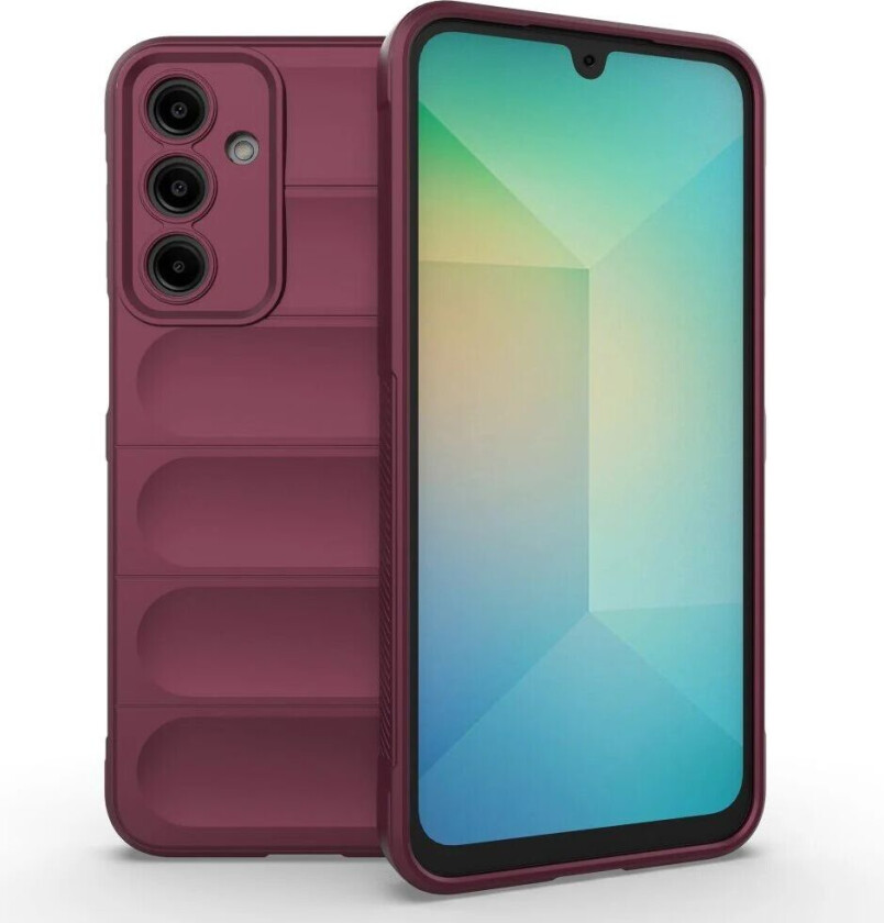 Samsung Galaxy A16 Fleksibelt Plast Deksel - Mørke Rød