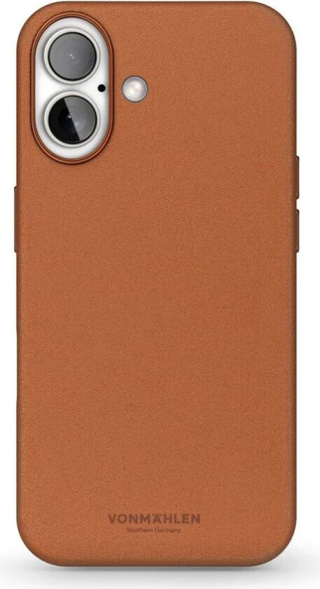 iPhone 16 Like Leather Deksel - MagSafe Kompatibel - Brown