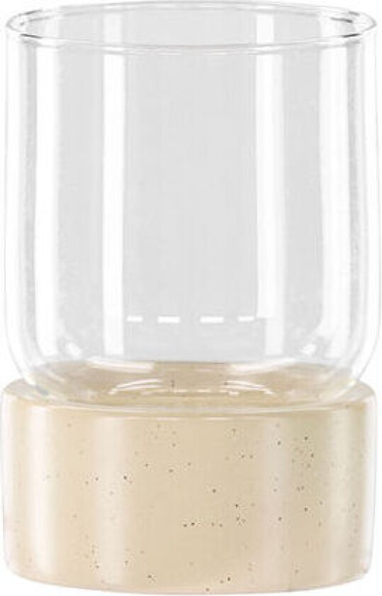 Vica telysholder beige.