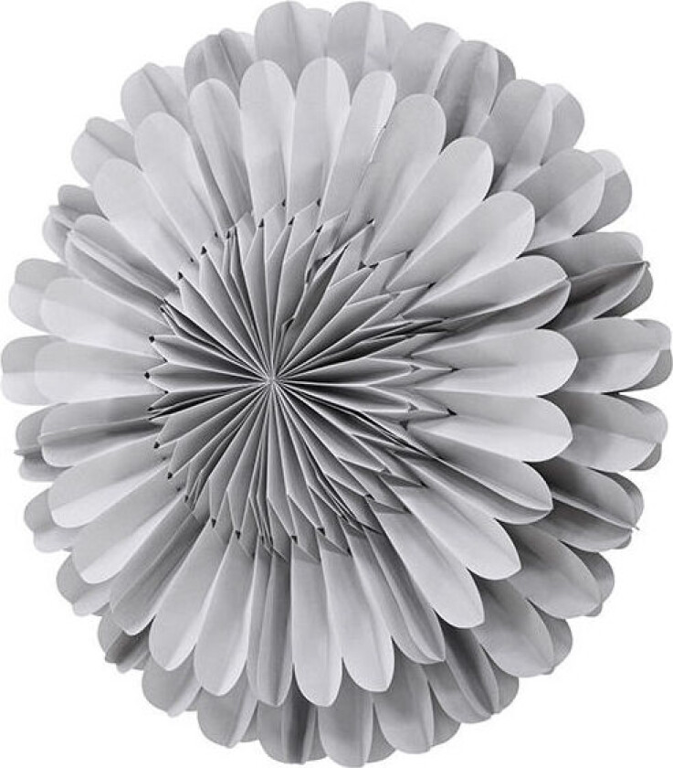 Järvsön julestjerne med lys papir Ø60 cm pendel mørkegrå.