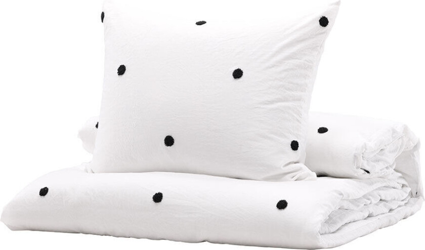 Loke sengesett hvit.