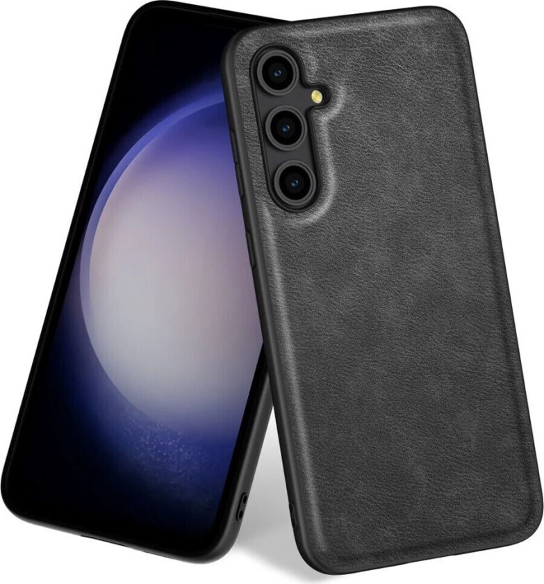 Samsung Galaxy A16 Skinndeksel m. Fleksible Plastkanter - Svart