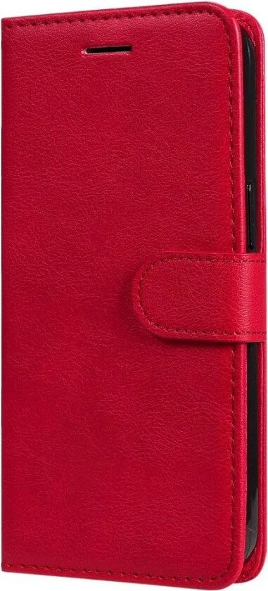 Samsung Galaxy A16 Kunstskinn Flippdeksel med Lommebok og Stropp - Rød