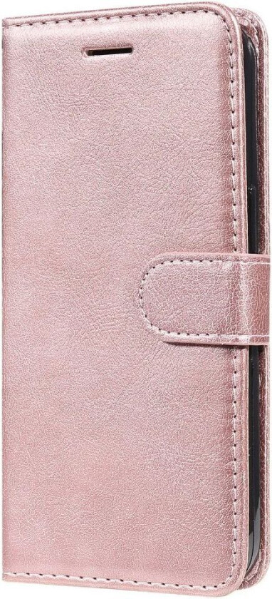 Samsung Galaxy A16 Kunstskinn Flippdeksel med Lommebok og Stropp - Rose Gold