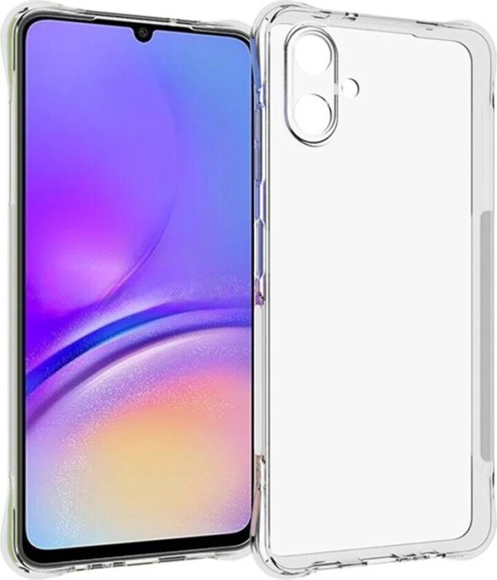 Samsung Galaxy A06 Fleksibelt Plast Deksel med Forsterkede Hjørner - Gjennomsiktig