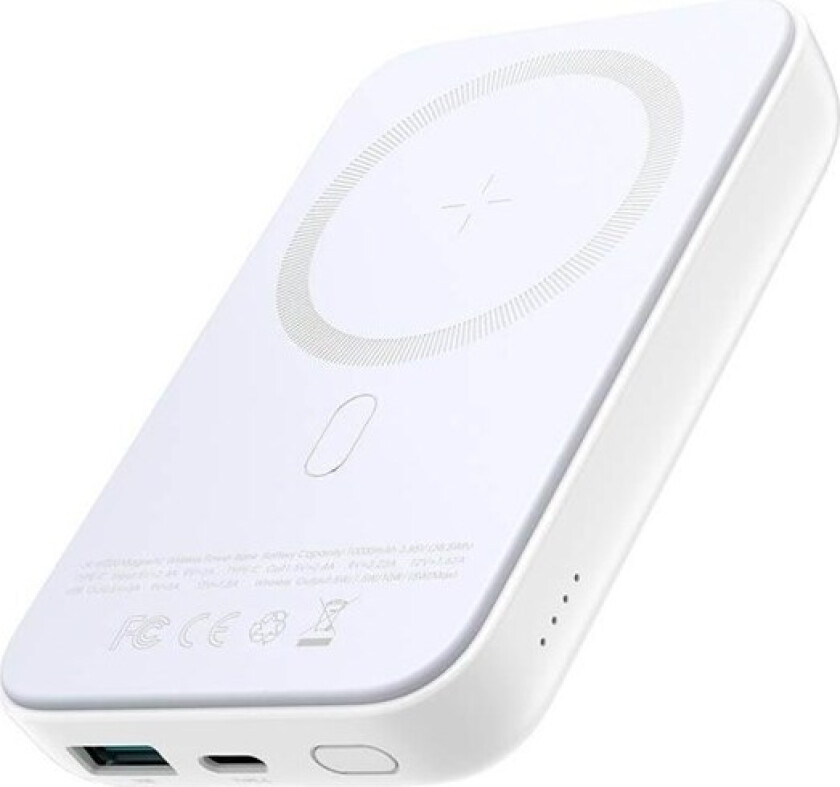 Mini Wireless PowerBank 20W 10000mAh JR-W020 (white) Nødlader - Hvit - 10000 mAh