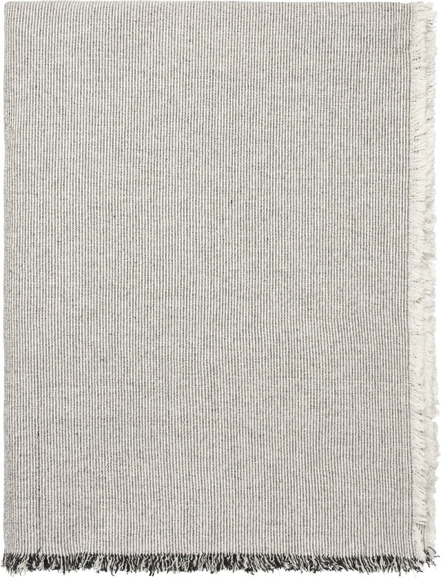 Elouise bordduk 300 x 160 cm, svart/offwhite