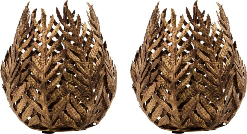 Mara telysholder, antikk gull