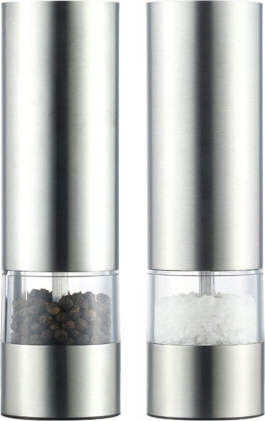 Elektrisk krydderkvernsett, rustfritt stål