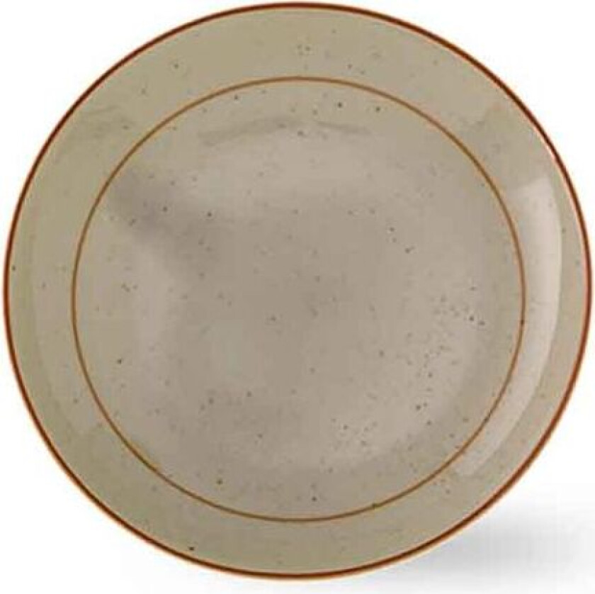 Rustikk grønn tallerken 28 cm