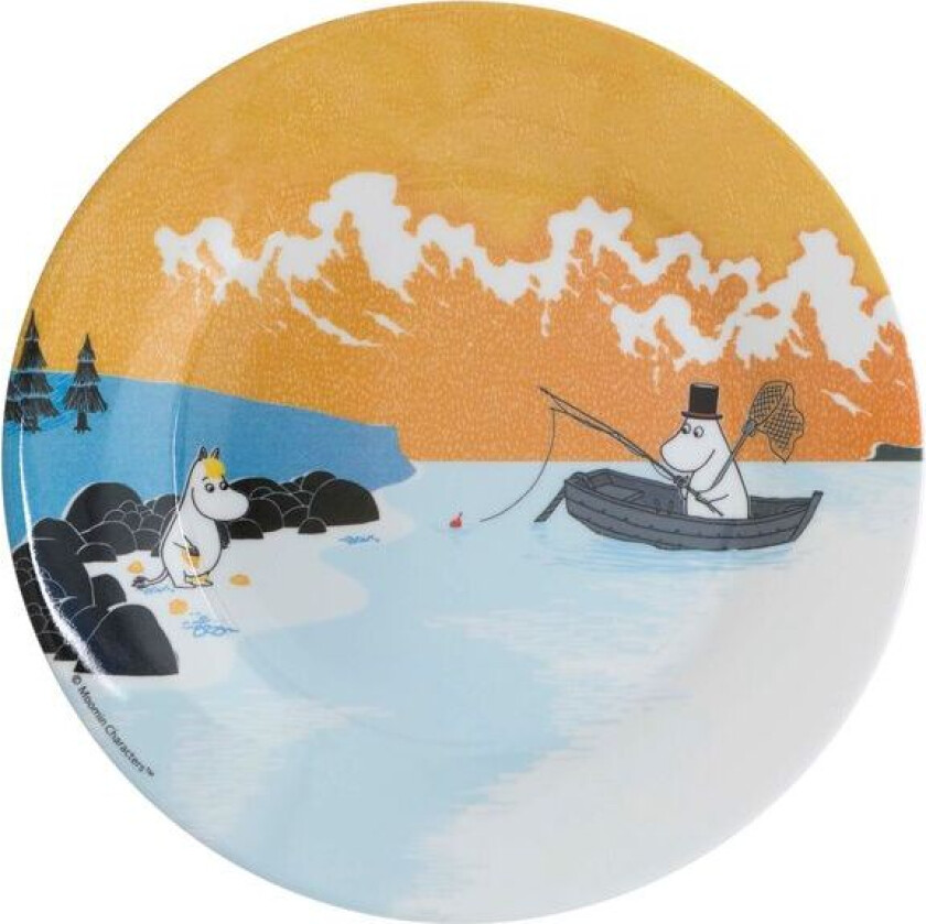 Mummi Tallerken Skog og Sjø orange