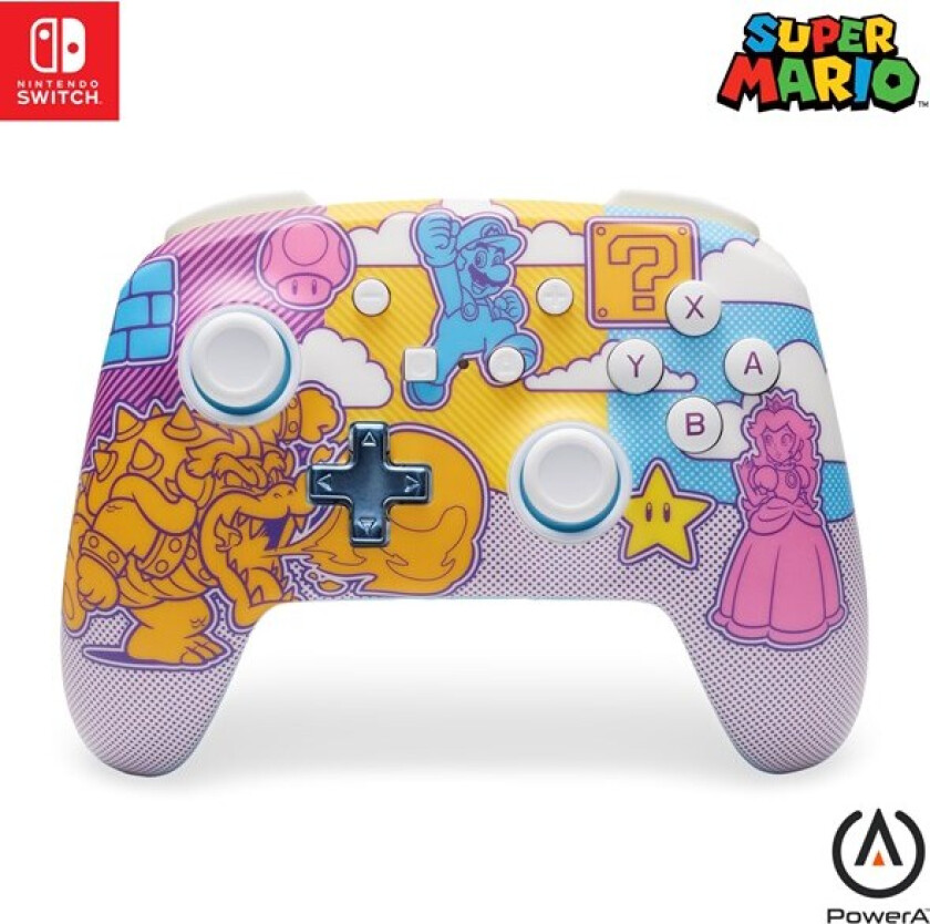 Enhanced Wireless Controller for Nintendo Switch- Mushroom Kingdom Pop Art