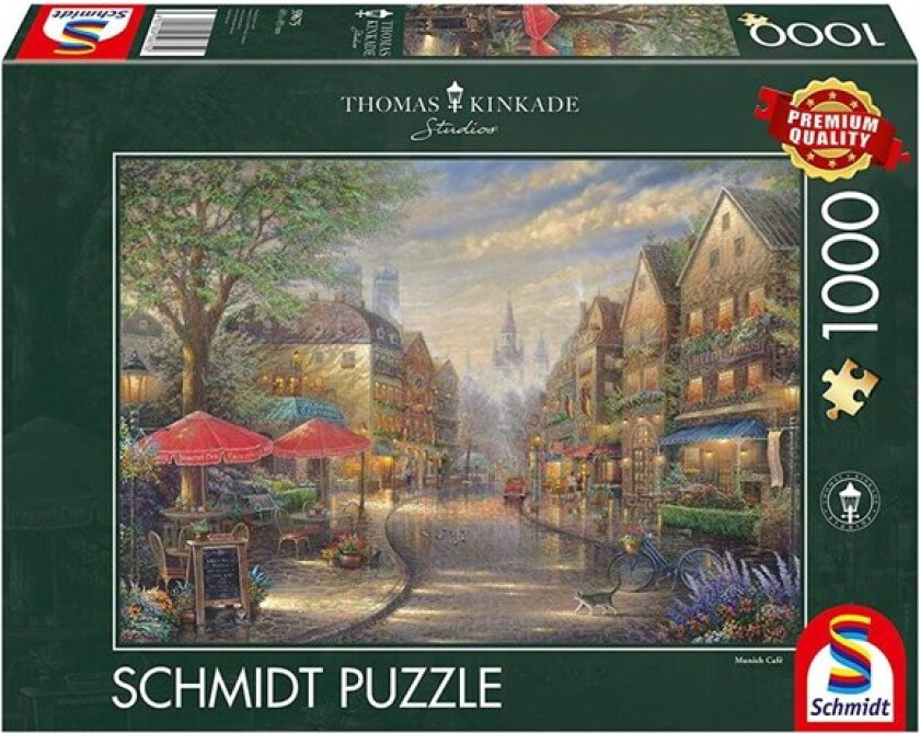 Puzzle - Thomas Kinkade: Café in Munich (1000 pieces) Gulv