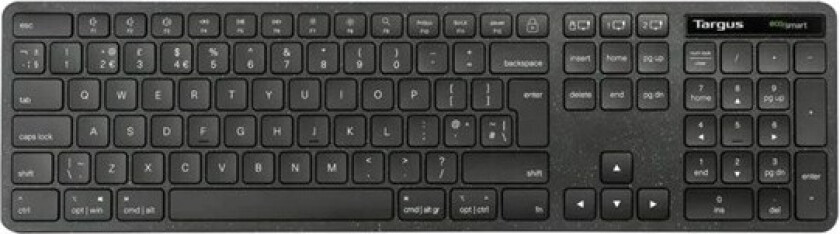 EcoSmart - keyboard full size - QWERTY - UK - black Input Device - Tastatur - Engelsk - Storbritannia - Svart