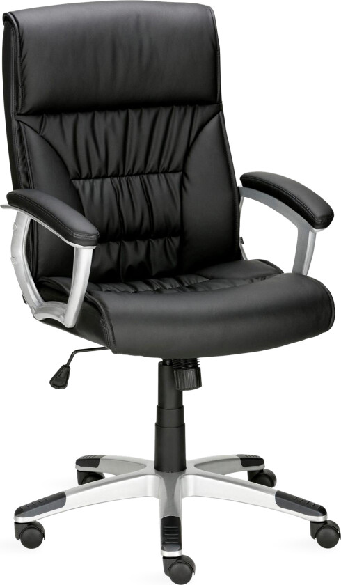 Gordian Kontorstol Kunstlær - Svart/Metall