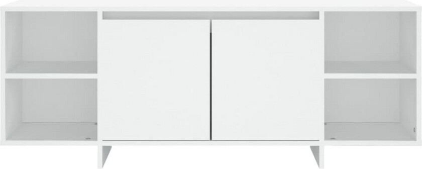 TV-benk hvit 130x35x50 cm sponplate - Hvit