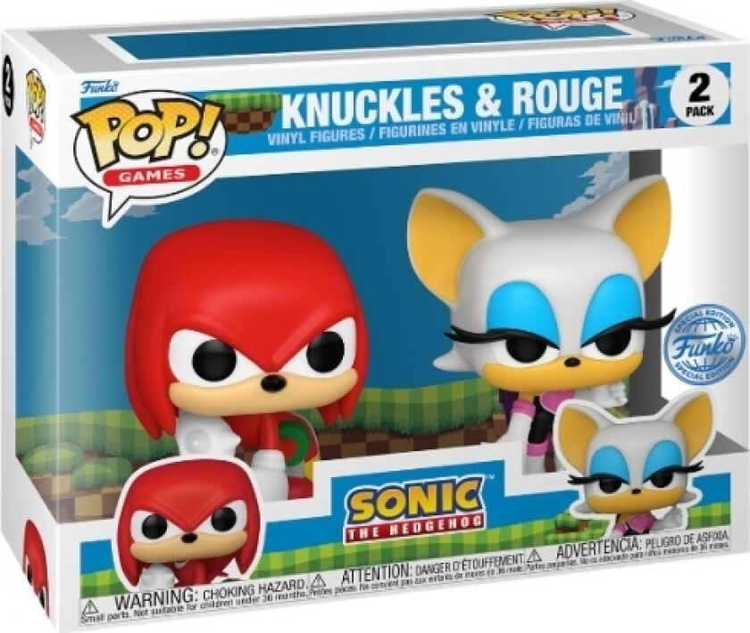 Funko! Pop 2Pk Sonic- Knuckles/Rouge