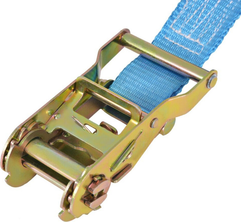 Jekkestropper med skralle 4 stk 2 tonn 6mx38mm blå -