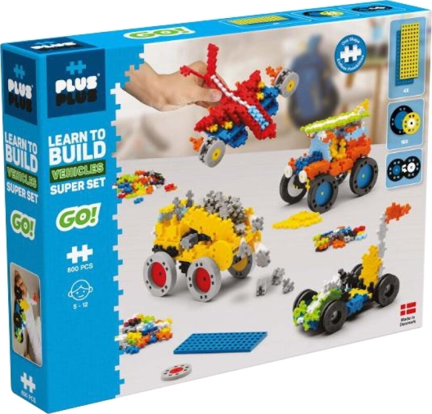 Plus-Plus Learn To Build Go! Vehicles Super Set