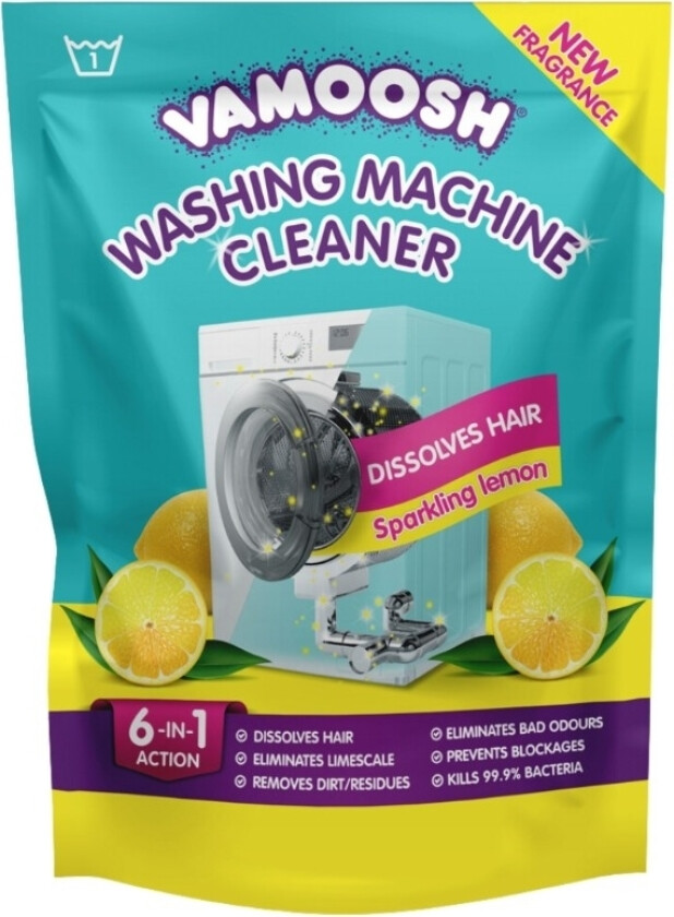 Bilde av sitronduftende rengjøringsmiddel for vaskemaskin
