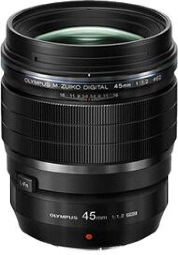 M.Zuiko Digital Ed - Telefotoobjektiv - 45 Mm - F/1.2 Pro - Micro Four Thirds - For Pen-F Om-D E-M1, E-M10, Em-5, E-M5 Pen E-P5, E-