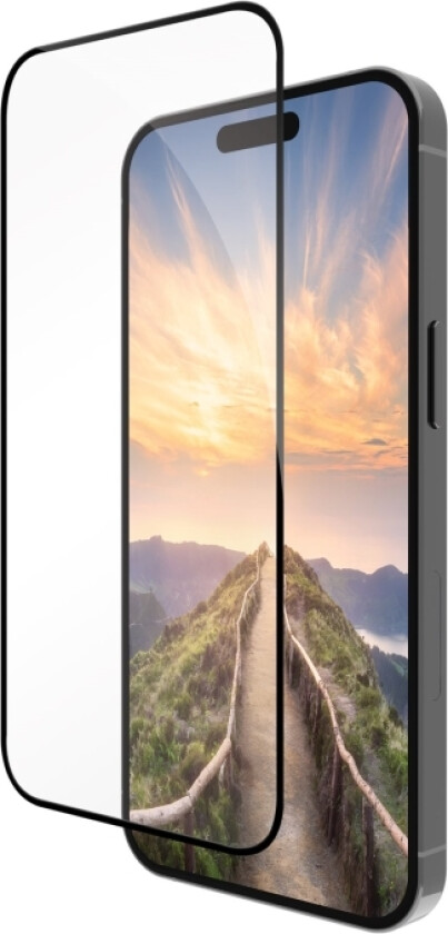 Dbramante1928 Eco-Shield D3o Screen Protector, Apple Iphone 16 Pro, Black Edges
