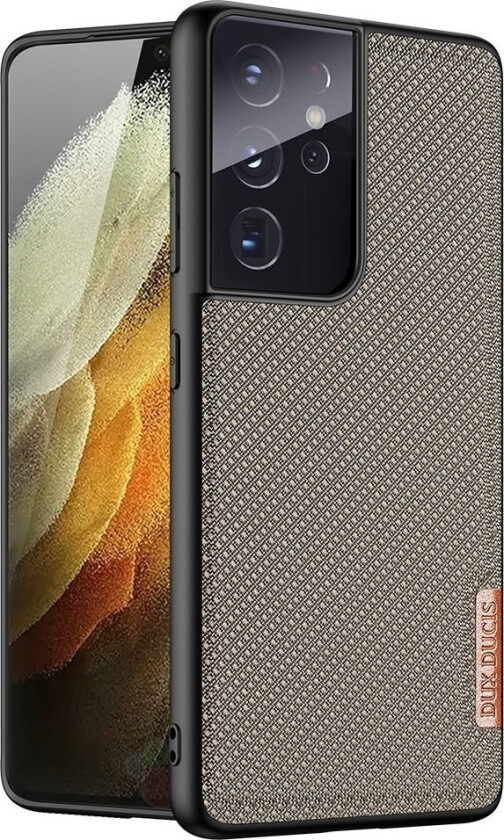 Fino-Deksel Dekket Med Nylonmateriale For Samsung Galaxy S21 Ultra 5G Grønn