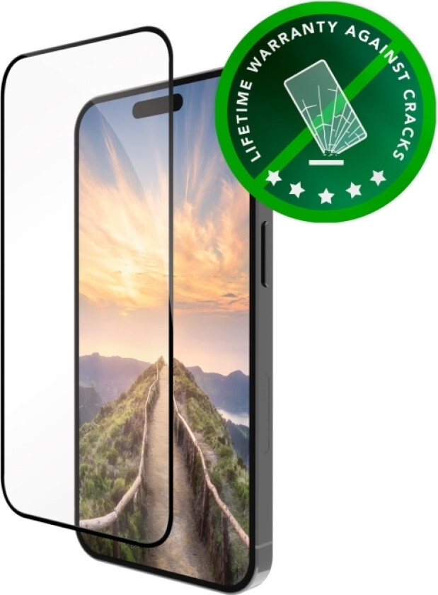 Dbramante1928 Eco-Shield Screen Protector, Apple Iphone 16/15, Black Edges