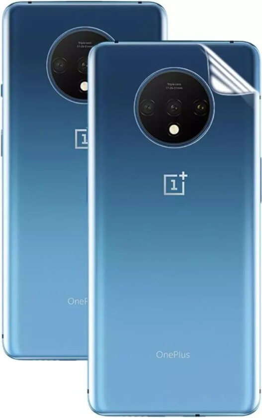 OnePlus 7T Soft Hydrogel Protector - Fleksibel Skjermbeskytter for Baksiden 2 stk.