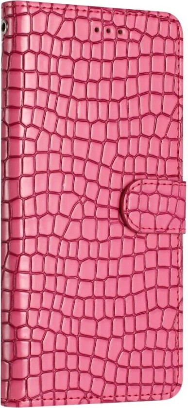 Samsung Galaxy A06 Flip Deksel med Crocodile Texture - Kunstskinn - Rosa